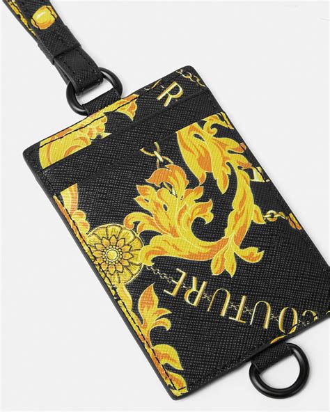 versace id holder|Versace card holders for men.